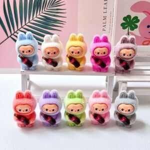 10PCs Mini Labubu with Coca-Cola Figurines Colorful Doll Set-Unique & Cute Gift